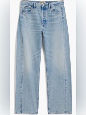 Madewell Curvy Pieced Barrel Leg Jean In Foster Wash
